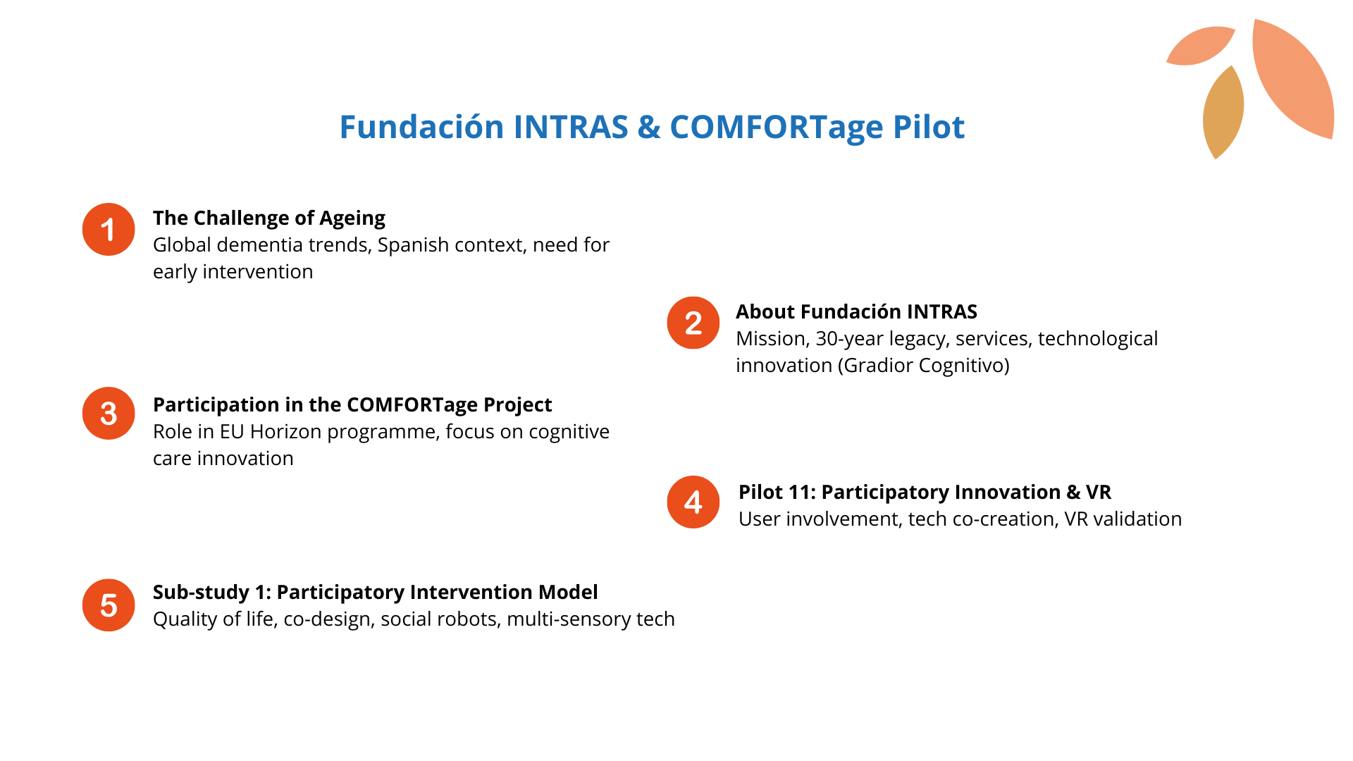 Fundación INTRAS & COMFORTage Pilot