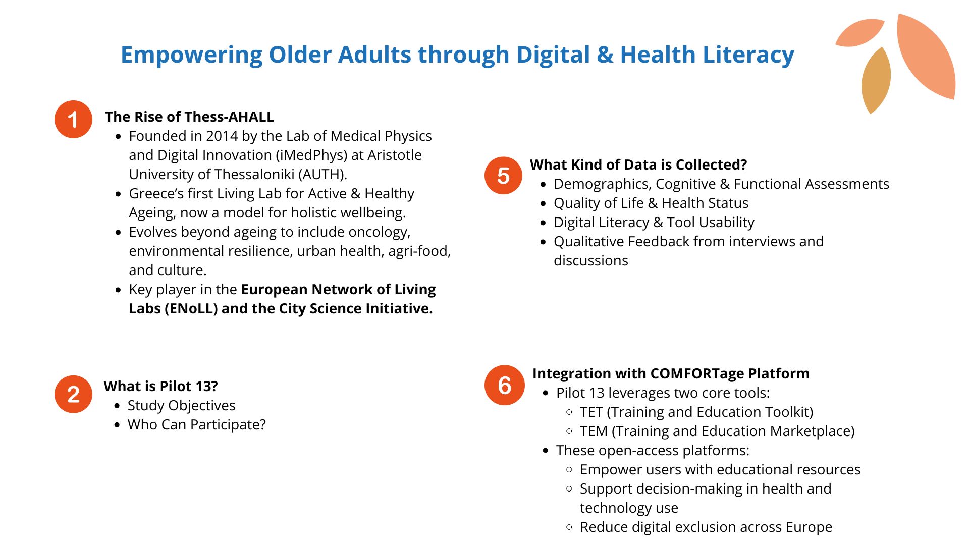 Empowering Older Adults through Digital & Health Literacy
