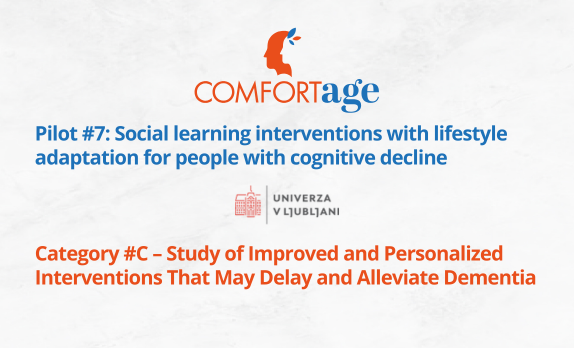 Pilot #7: Social learning interventions with lifestyle adaptation for people with cognitive decline
