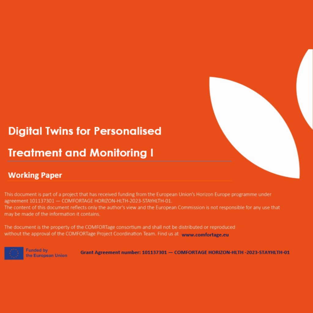 Digital Twins for Personalised Treatment and Monitoring I