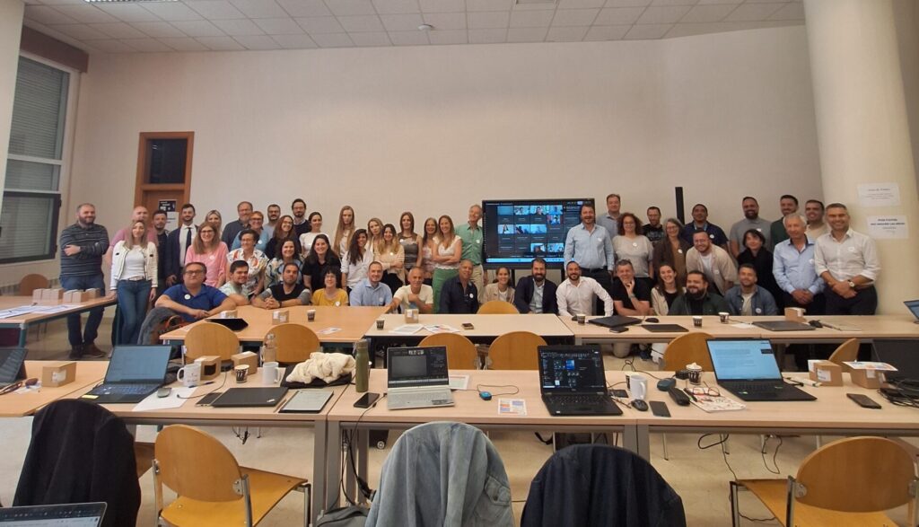 Team photo taken at the GA in Valladolid