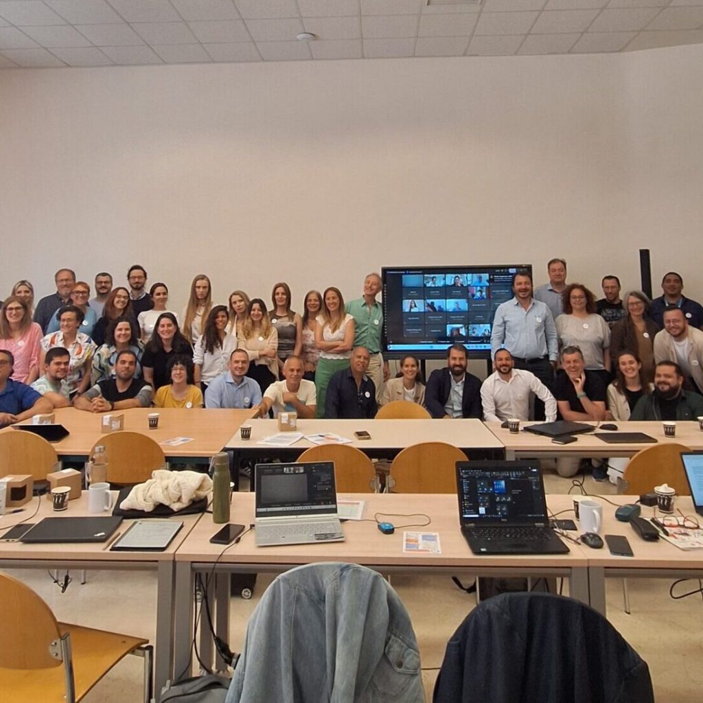 Team photo taken at the GA in Valladolid